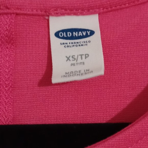 Old Navy Pink A-line Dress Women's XS/TP Petite Sleeveless Stretchy Dress Zipper - Picture 3 of 6